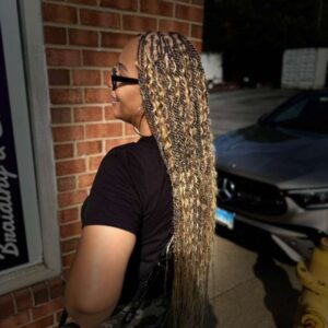 Boho knotless butt length