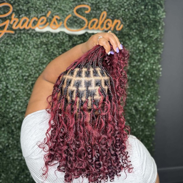 Small Bob boho knotless